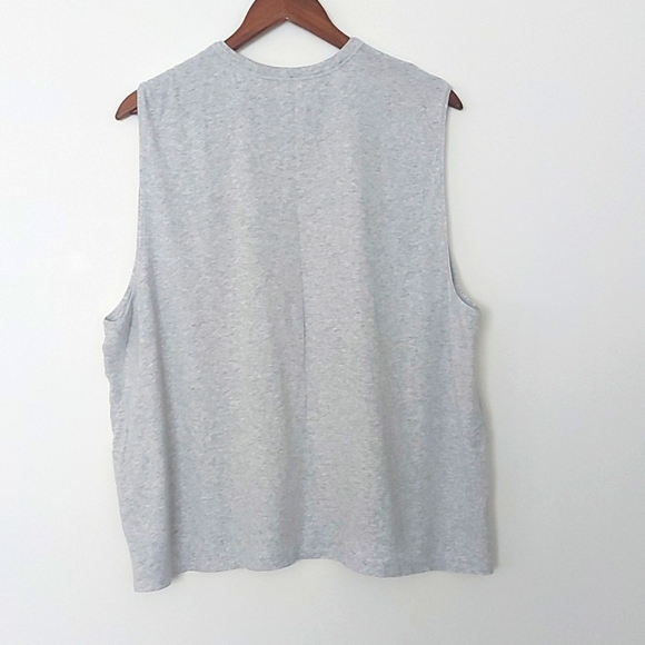 Skims High Neck Boyfriend Tank Light Heather Gray Siz 2X - Picture 2 of 5